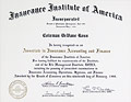 Associate in Insurance Accounting and Finance certificate
