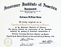 Associate in Insurance Accounting and Finance certificate