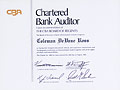 Certified Bank Auditor certificate