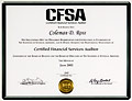 Certified Financial Services Auditor certificate