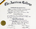 Chartered Financial Consultant certificate