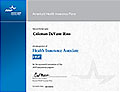 Health Insurance Associate certificate