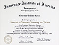 Associate in Insurance Accounting and Finance certificate
